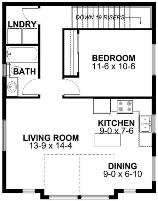 Second Floor Plan for House Plan #195201