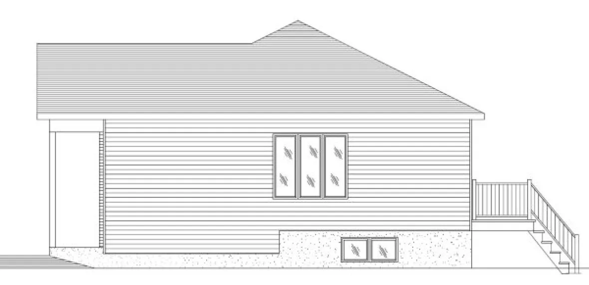 Right Elevation for House Plan #420313