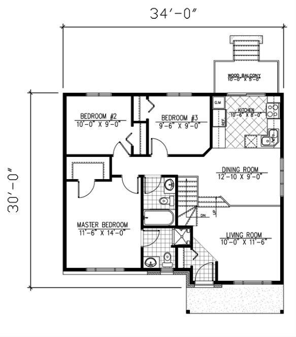Main Floor Plan for House Plan #420313