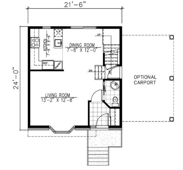 Main Floor Plan for House Plan #420513