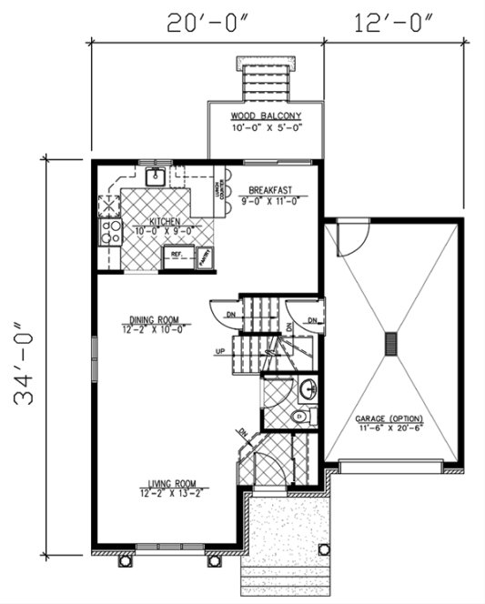 Main Floor Plan for House Plan #420913