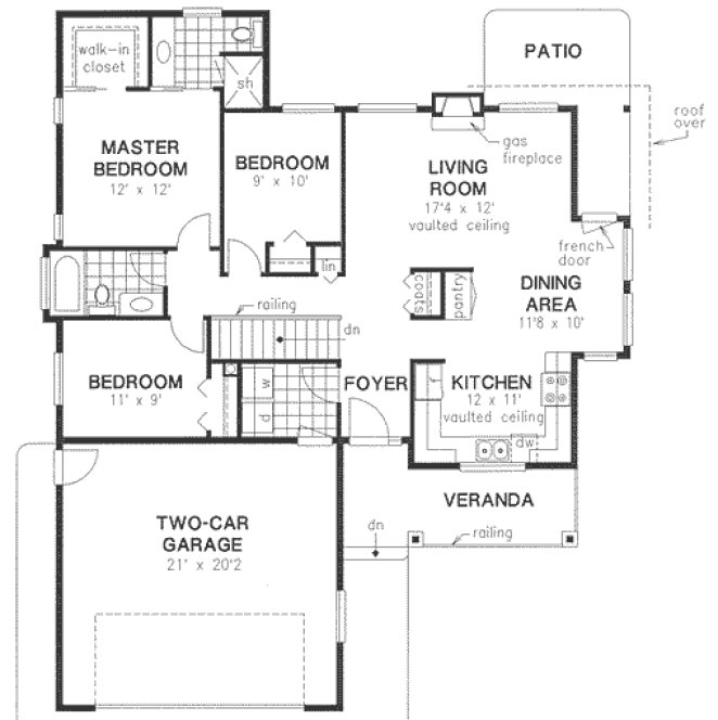 Main Floor Plan for House Plan #130424