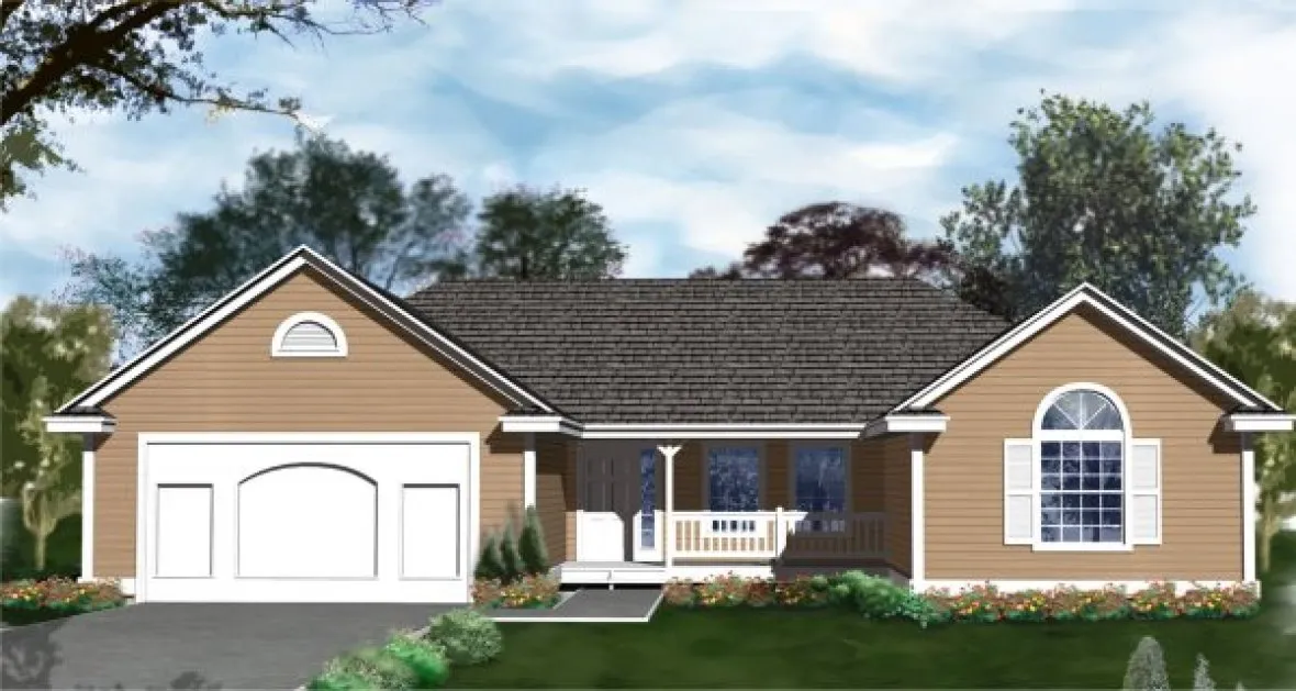 Full Rendering for House Plan #232139