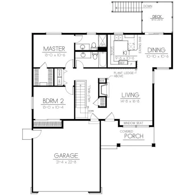 Main Floor Plan for House Plan #235139