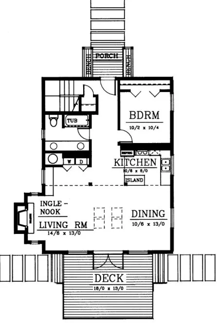 Main Floor Plan for House Plan #231239