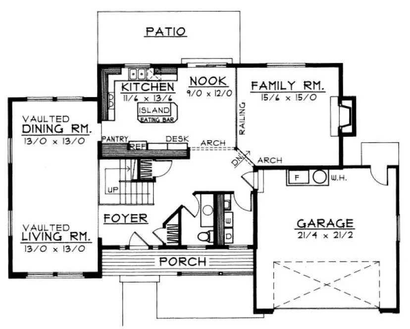 Main Floor Plan for House Plan #233239