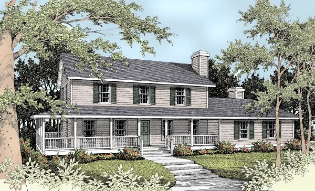 Full Rendering for House Plan #230123