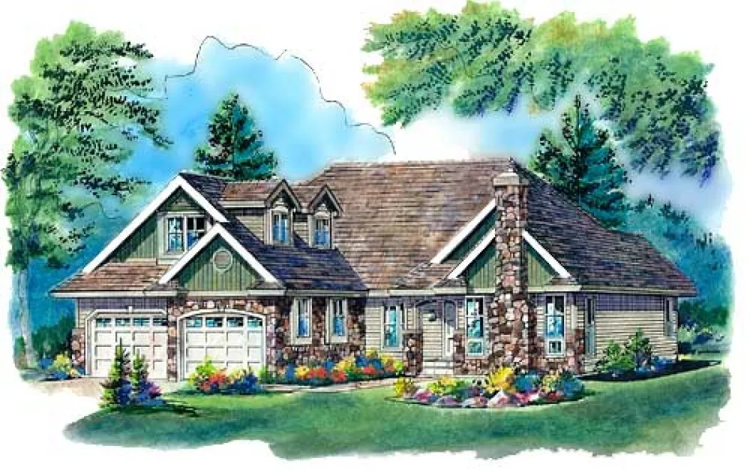 Full Rendering for House Plan #131424