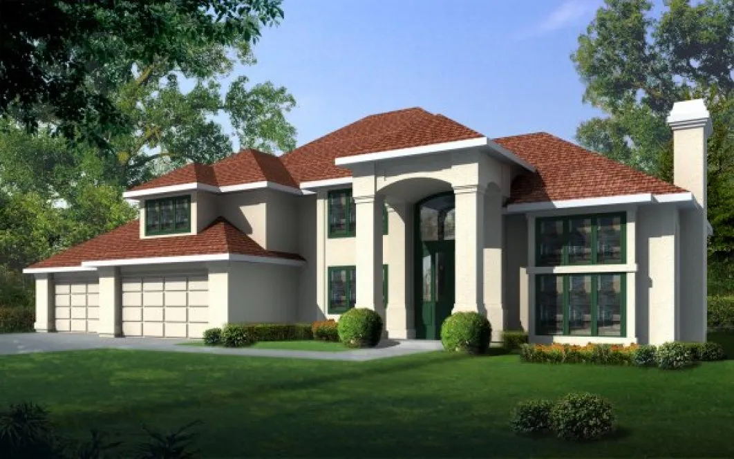 Full Rendering for House Plan #232123