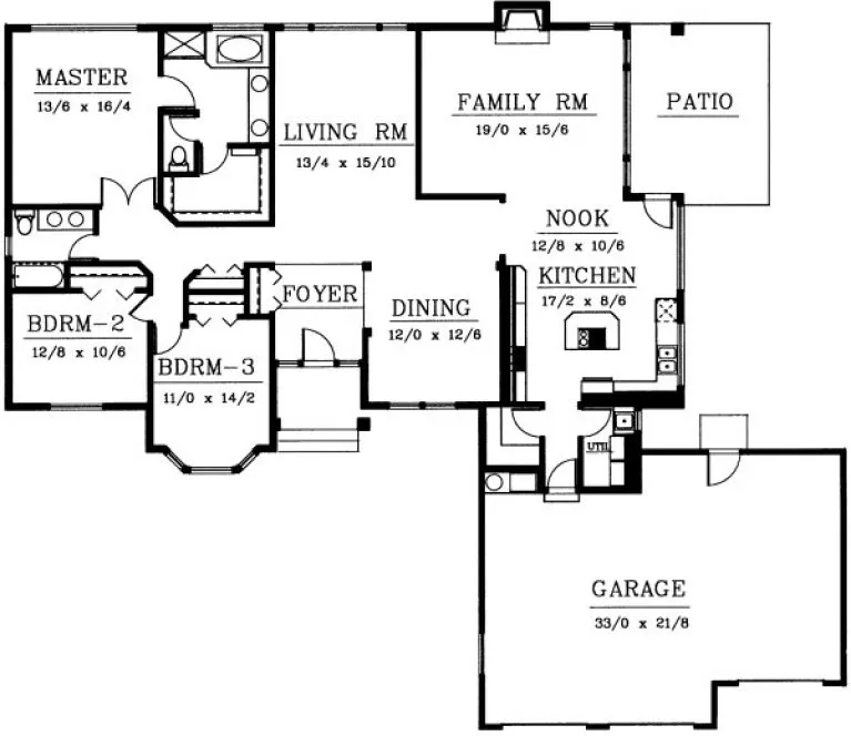 Main Floor Plan for House Plan #231149