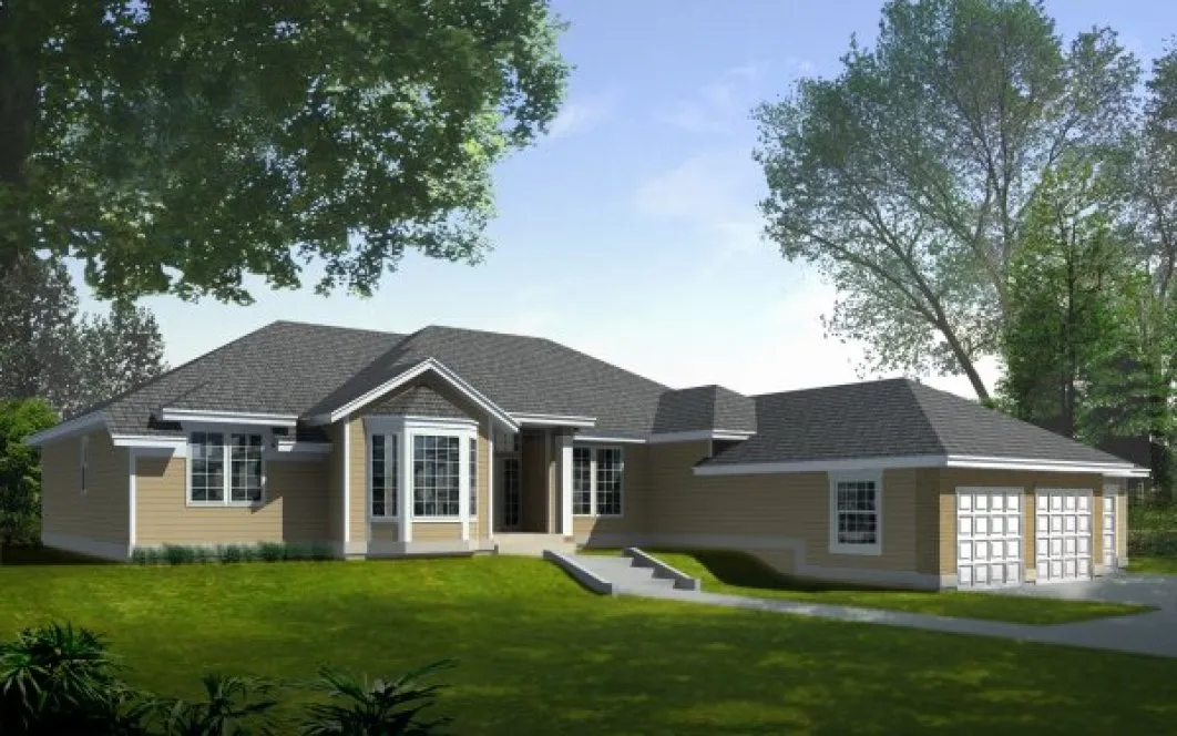 Full Rendering for House Plan #231149
