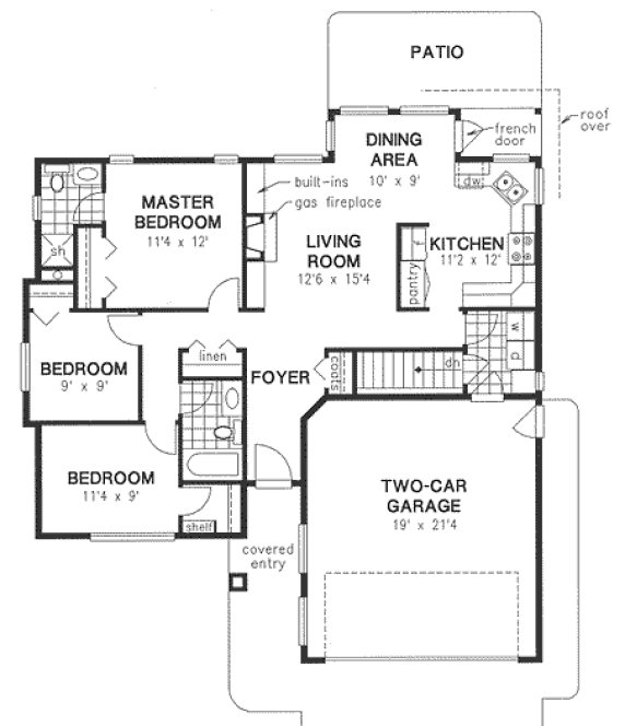 Main Floor Plan for House Plan #132424