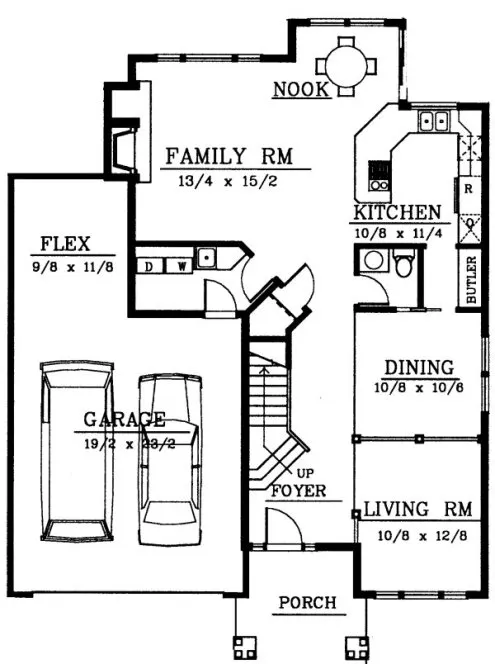 Main Floor Plan for House Plan #236249