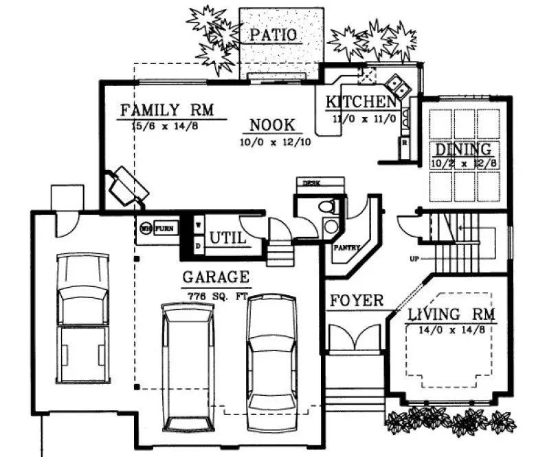 Main Floor Plan for House Plan #235124
