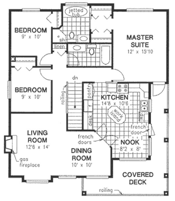 Main Floor Plan for House Plan #135113