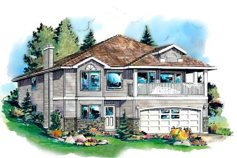 Full Rendering for House Plan #135113