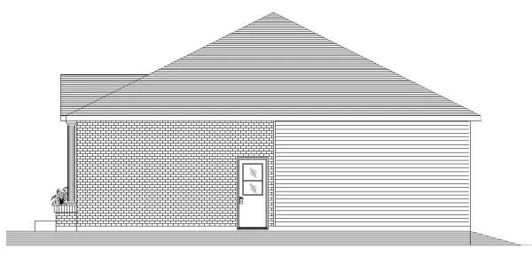 Right Elevation for House Plan #420023