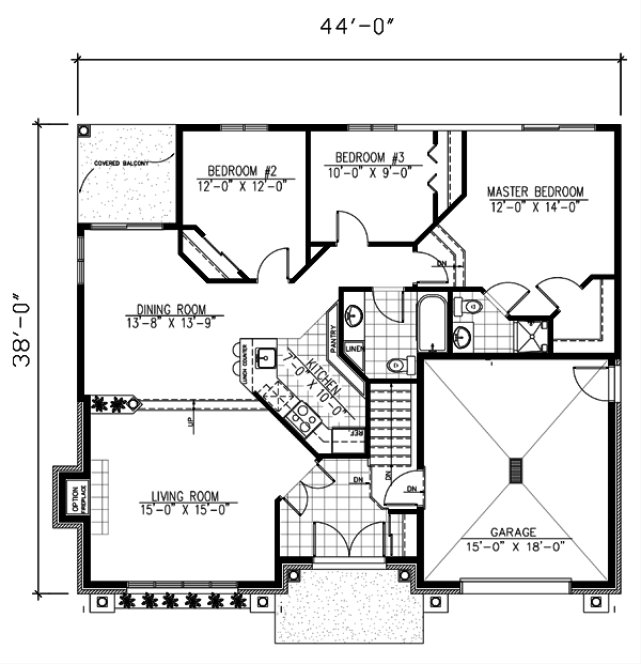 Main Floor Plan for House Plan #420023