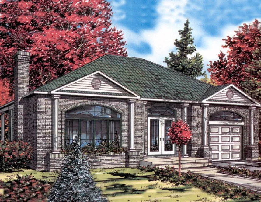 Full Rendering for House Plan #420023