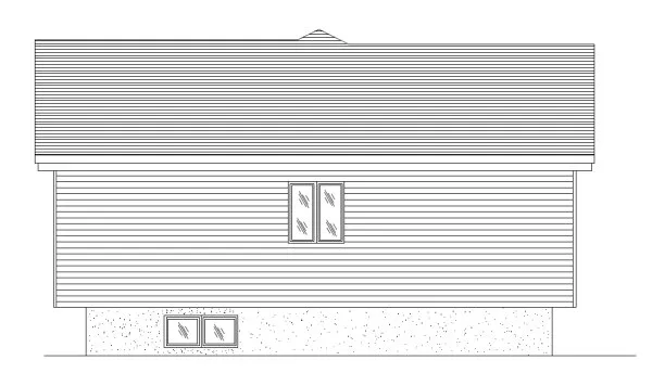 Left Elevation for House Plan #420123