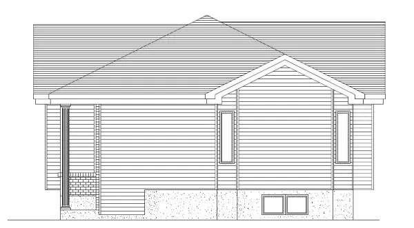 Right Elevation for House Plan #420123