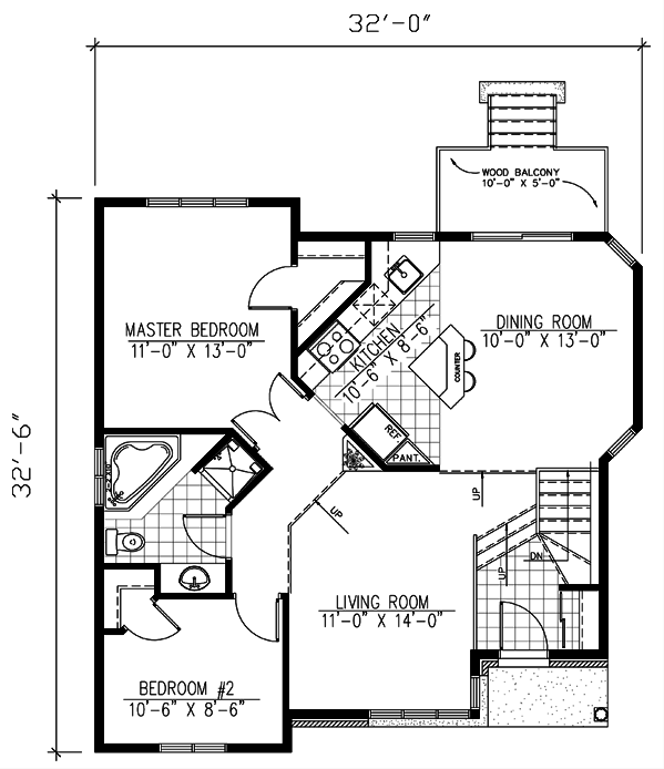 Main Floor Plan for House Plan #420123