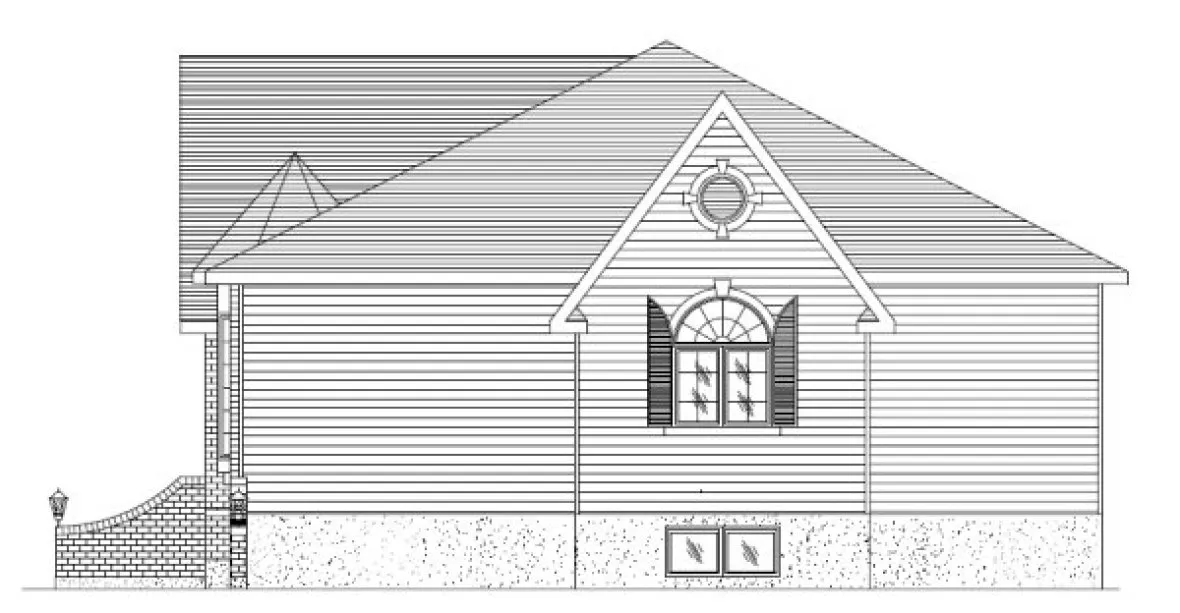 Right Elevation for House Plan #420423