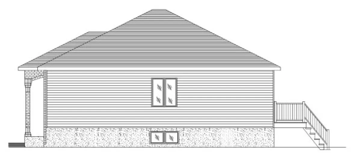 Right Elevation for House Plan #420623