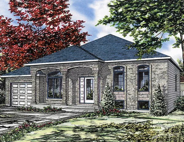 Full Rendering for House Plan #420623
