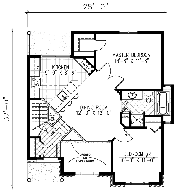 Main Floor Plan for House Plan #420723