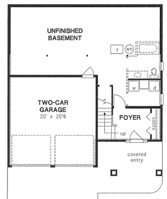 Basement Plan for House Plan #136113