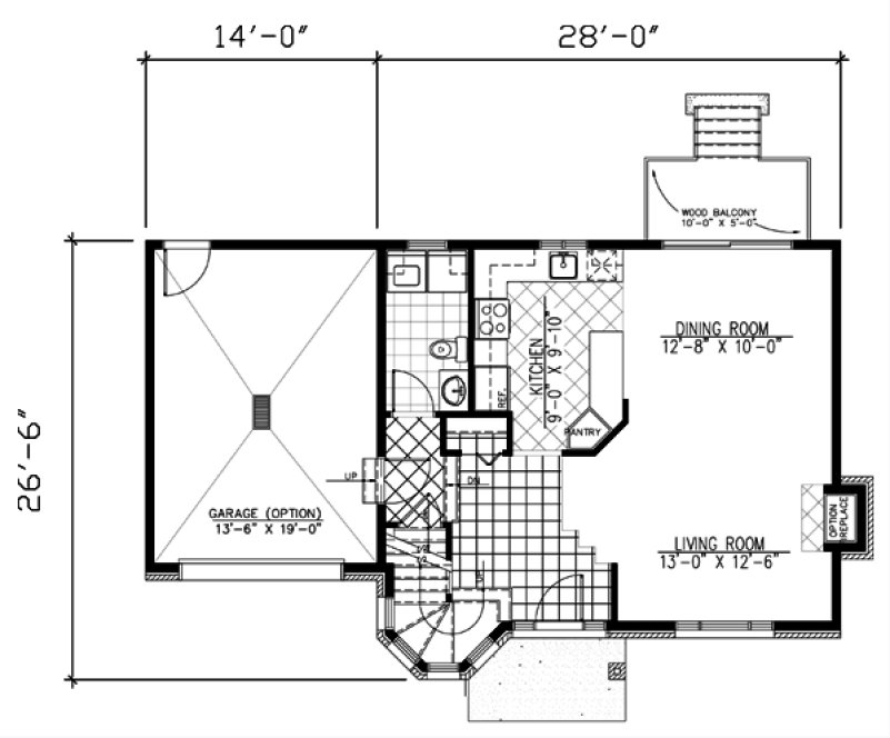 Main Floor Plan for House Plan #420923