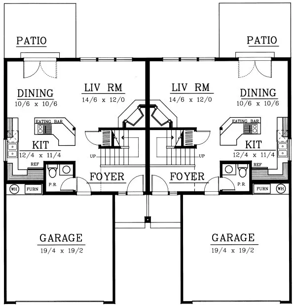 Main Floor Plan for House Plan #233269