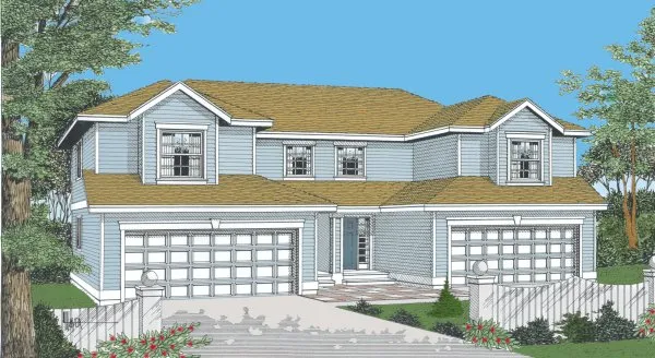 Full Rendering for House Plan #233269