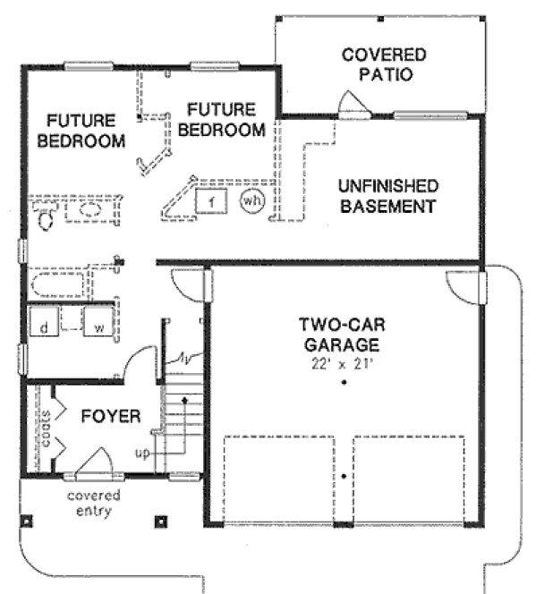 Basement Plan for House Plan #138113
