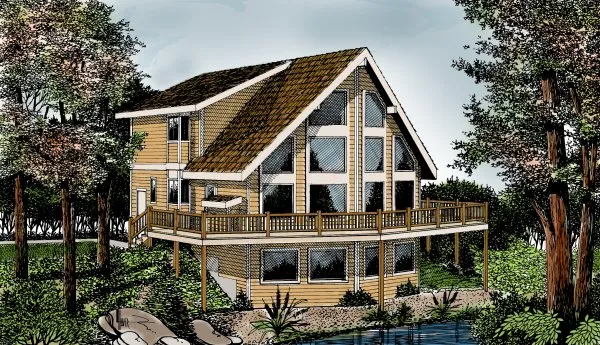 Full Rendering for House Plan #237126