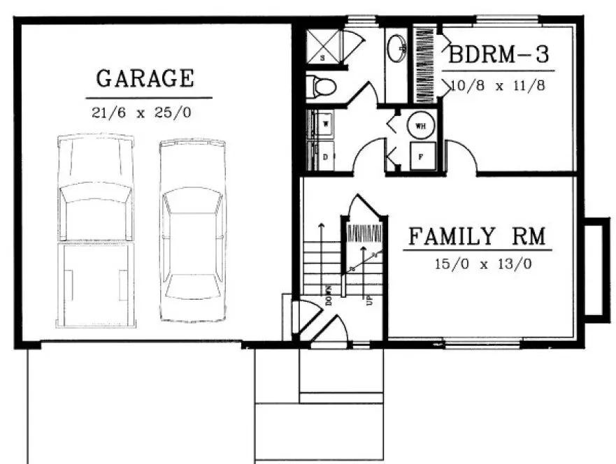 Main Floor Plan for House Plan #238036