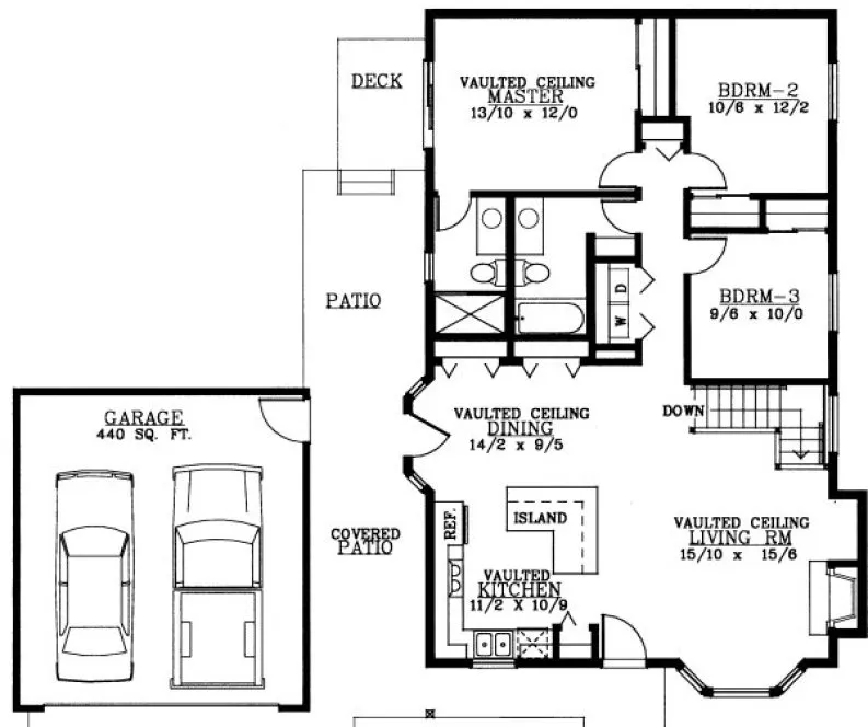 Main Floor Plan for House Plan #239179