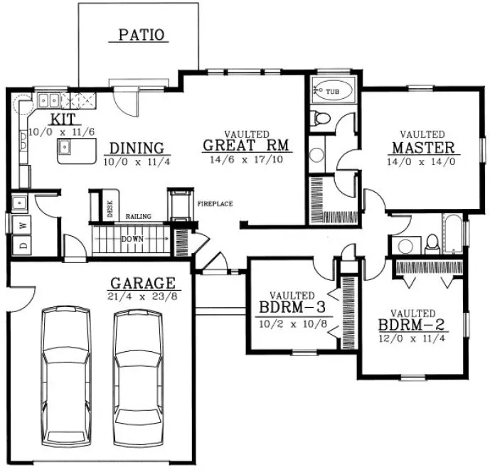 Main Floor Plan for House Plan #231179