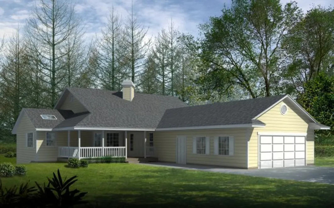Full Rendering for House Plan #233117