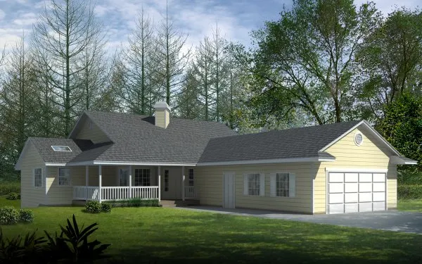 Full Rendering for House Plan #233117