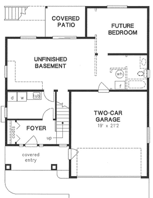 Basement Plan for House Plan #134213
