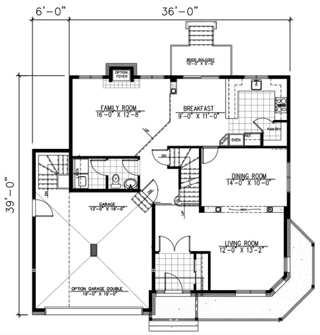 Main Floor Plan for House Plan #420033