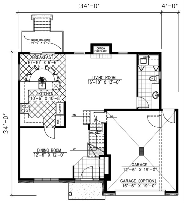 Main Floor Plan for House Plan #420233