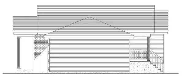 Right Elevation for House Plan #420333