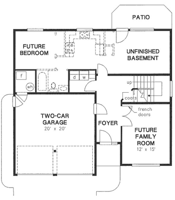 Basement Plan for House Plan #130413