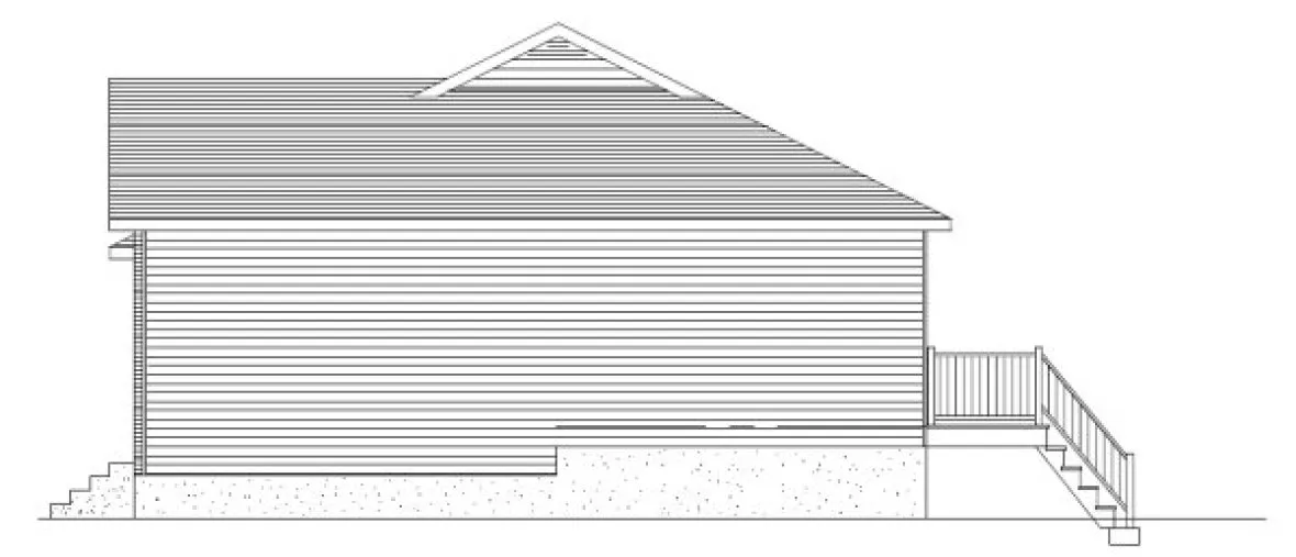 Right Elevation for House Plan #422433