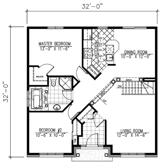 Main Floor Plan for House Plan #422433