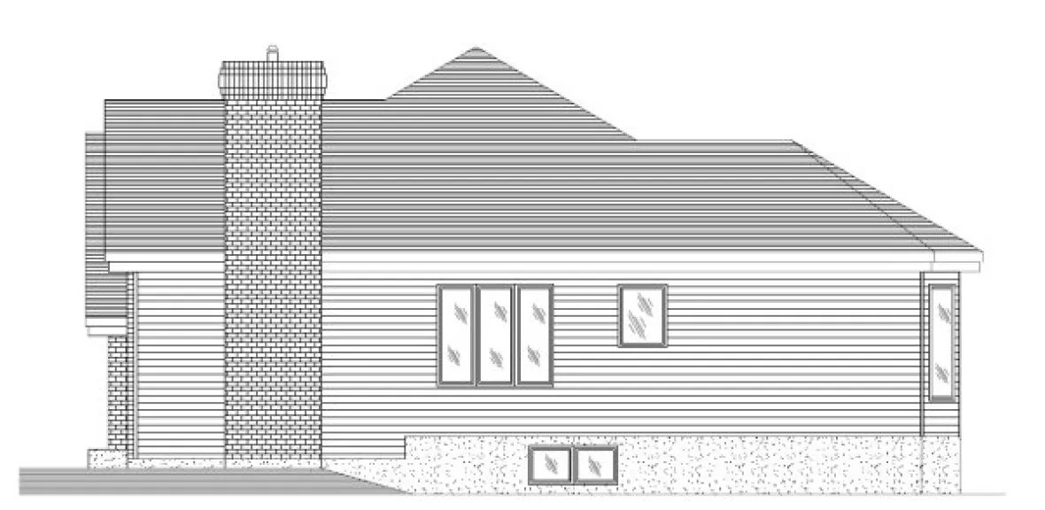 Right Elevation for House Plan #420733