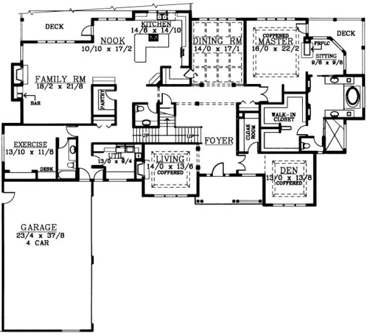 Main Floor Plan for House Plan #235127